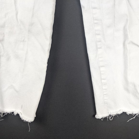 Good American Jeans Women 6 Good Curve White Denim High Rise Straight Ankle - Picture 7 of 16